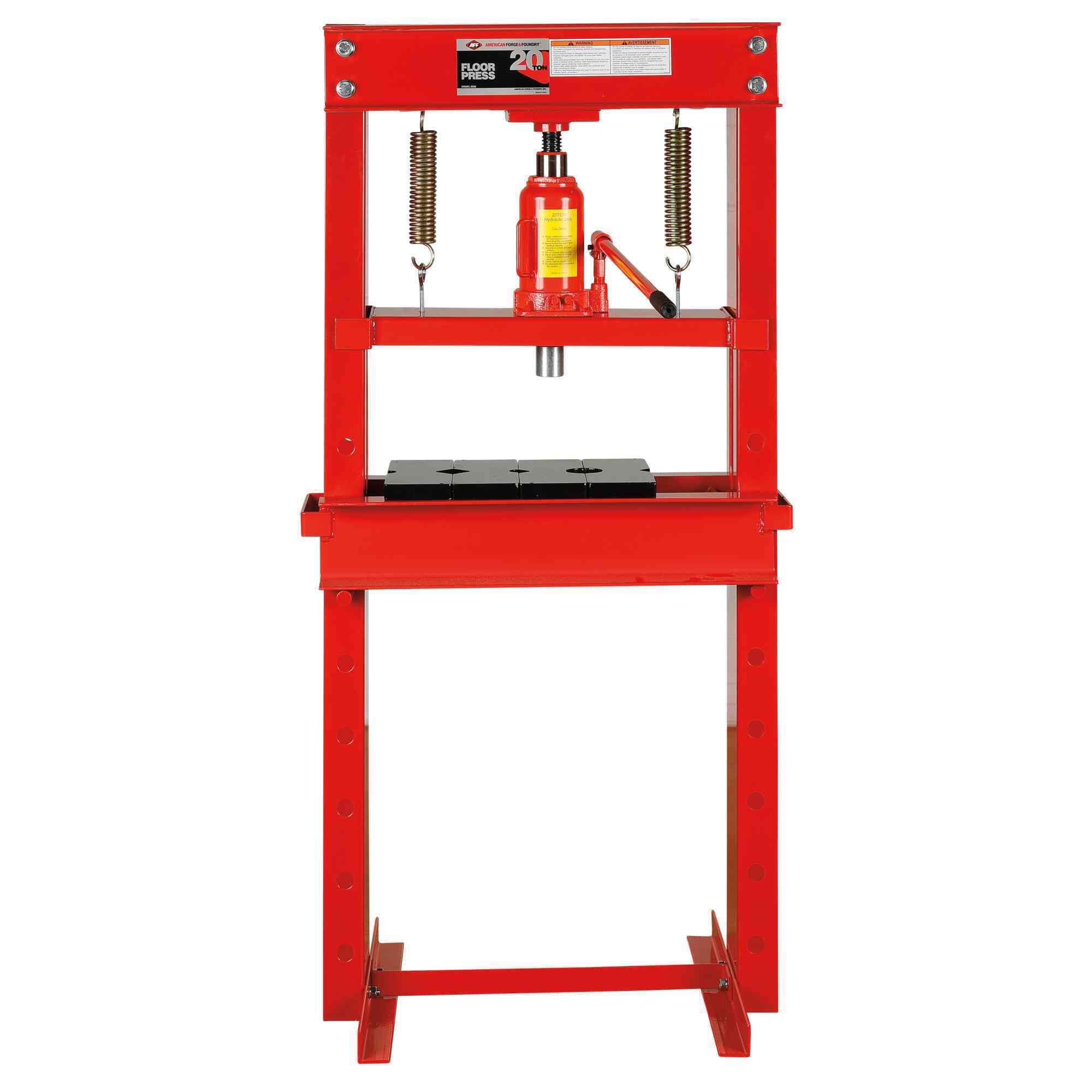 American Forge & Foundry - Shop Press - 20 Ton Capacity - Bottle Jack Operated - Model # 820A